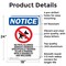 Signmission No Pets Allowed Service OSHA Notice Sign, Aluminum, 18in W x 24in L, 2PK OS-2PACK-NS-A-1824-V-14745 - alternate 4
